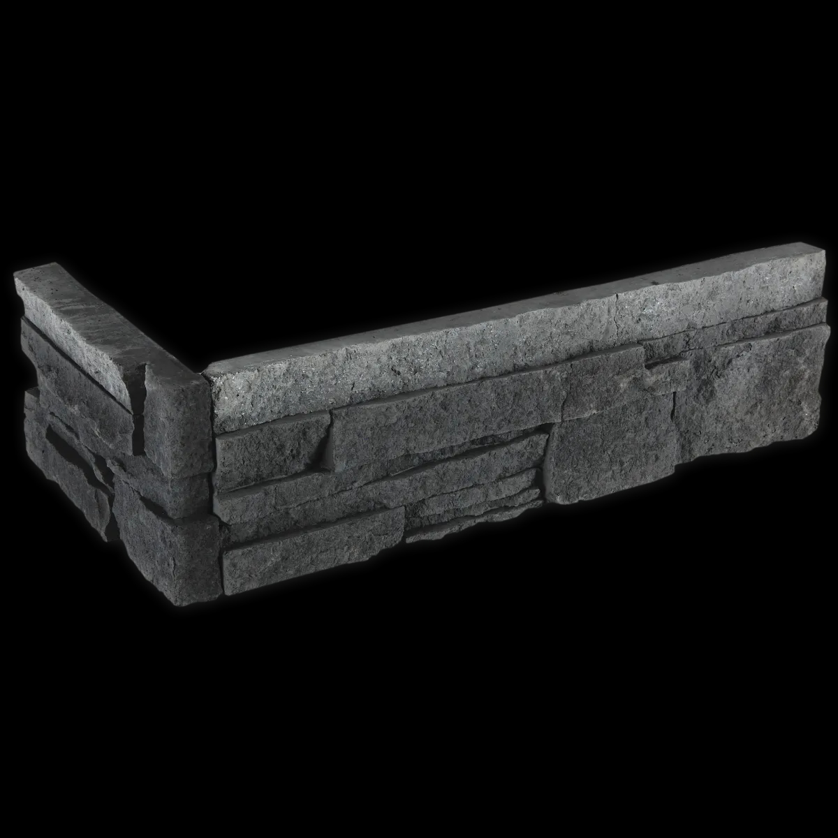 Kámen LÁMANÝ tmavošedý - krajovka